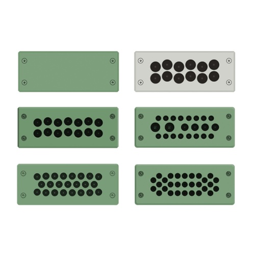 Панель кабельного ввода с фланцами для щита EC 148x60мм, кол-во вход. x диаметр в мм: 12x5,0-13,5, IP65 | код ECRM0012 | ETA