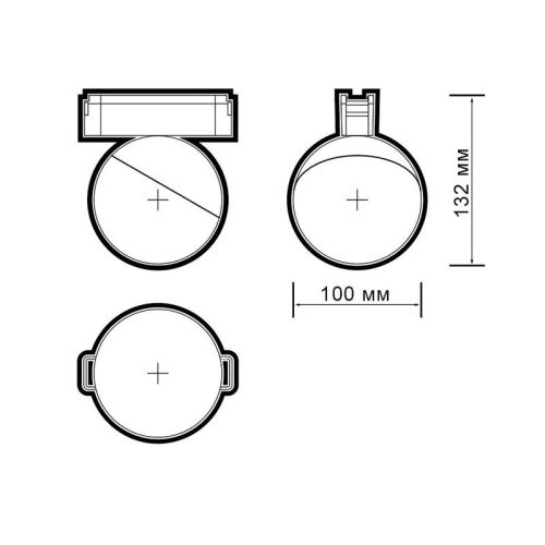 Светильник трековый светодиодный низковольтный ДПО16 3010 10W 4000K 100° черный IP20 Jazzway | код 5056732 | JazzWay фото 3