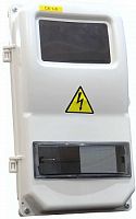 Корпус пластиковый под счетчики СК 1-8 дверь, IP55, 366х200х117 | код KRZMI25 | KRZMI