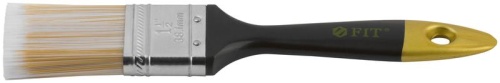 Кисть флейцевая "Лайн" искусственная щетина пластиковая ручка 1. 5дюйм (38мм) FIT 01174 фото 4