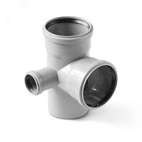 Крестовина 2-х плоскостная правая (Полипропилен) 110x110x 50/87,5 | код 712587 | PRO AQUA