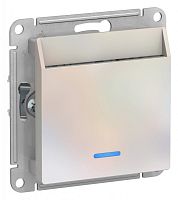 ATLASDESIGN ВЫКЛЮЧАТЕЛЬ карточный 10А, без задержки времени, механизм, ЖЕМЧУГ | код ATN000467 | Systeme Electric