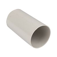 Муфта соединительная для трубы (50 мм) (10 шт) серая-Plast | код  ms-t-50 | EKF