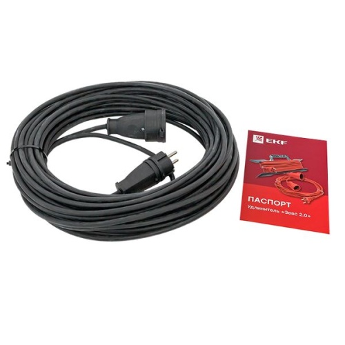 Удлинитель Зевс 2.0 20м с заземлением КГ 3*1,5 16А/3,5кВт IP44 PROxima | код USB02-16-315-1-20-IP44 | EKF фото 2 Удлинитель Зевс 2.0 20м с заземлением КГ 3*1,5 16А/3,5кВт IP44 PROxima | код USB02-16-315-1-20-IP44 | EKF фото 2
