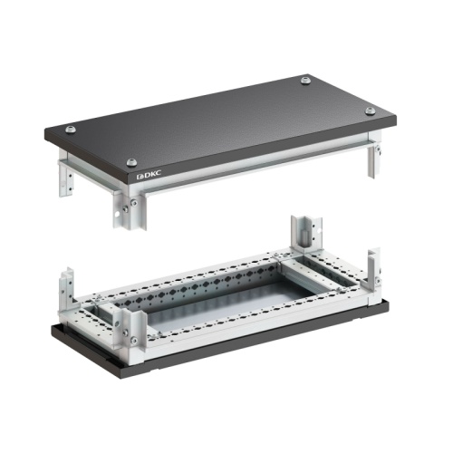 Крыша и основание RAL9005 с направляющими для корпусов CQE N, ШхГ 1000х300 мм, комплект | код R5NKTB103 | DKC