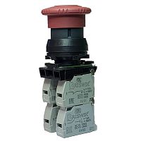 Выключатель Briswik КЕ 132/4м красный 1но+3нз Гриб с фикс IP40 УХЛ3 10А | код aZ-PG-0Ai-0244 | Briswik