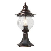 Светильник садово-парковый 60Вт 230В E27 195х195х395мм коричн. (на постамент) PL594 FERON 11622