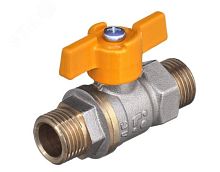 Кран шаровой 11Б27П Ду20 А12/1 газ НН бабочка PN40 | код БАЗ.А12.1.20.PN40 | БАЗ