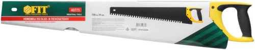 Ножовка по пенобетону, карбидные вставки на каждом 2-ом зубе, прорезиненная ручка 700 мм | код 40773 | FIT фото 3