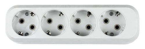 Колодка УЗ-4-GRAND четырехместная с заземлением 5140 IN HOME | код 4690612000503 | IN HOME