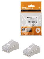 Разъем RJ-45 FTP для кабеля кат. 5Е, 8P8C (2 шт), TDM | код SQ0561-0026 | TDM