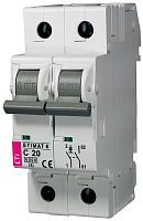 Автоматический выключатель ETIMAT 6 1p+N С 20А (6 kA) | код 002142517 | ETI