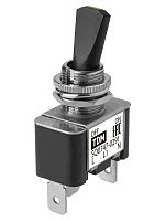 Выключатель-тумблер ASW-07D-2 1P 12В AC/DC 30А (3c) ON-OFF с фиксацией с зеленой LED подсветкой TDM | код SQ0747-0291 | TDM