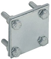 Заж. крес. с раз. пол.-пол. 30мм оц. сталь HDZ IEK | код ZCC68-14-1-30 | IEK