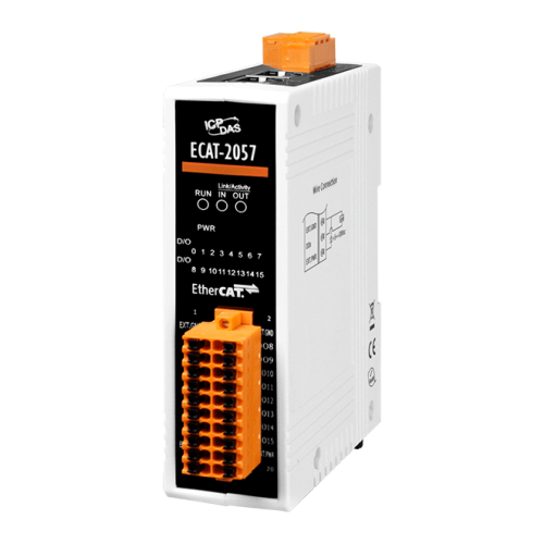 ECAT-2057 CR EtherCAT Slave I/O Module with Isolated 16-ch DO(RoHS) | код 00-06110921 | ICP DAS ECAT-2057 CR EtherCAT Slave I/O Module with Isolated 16-ch DO(RoHS) | код 00-06110921 | ICP DAS