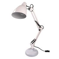 Светильник настольный TBL-02 Е27 на струбцине утяжеленная подставка белый ФАZА | код 5046252 | JazzWay
