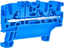 Клемма пружинная ESH-EFC.2/2+2/B (2,5 мм2, синяя, 2вх.+2вых., push-in) | код 003903286 | ETI