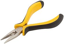 Тонконосы "мини" Профи никелированное покрытие черн./желт. мягкие ручки 125мм FIT 51633