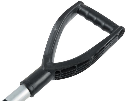 Лопата для уборки снега пластиковая, съемный алюминиевый черенок 490х400х1380 мм | код 68108 | РОС фото 4