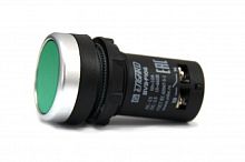Кнопка компактная в пластиковом корпусе зеленая IP44 | код BV-3-F10G | Engard