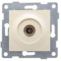 Розетка телевизионная TV 1-м СП Ugra механизм беж. | код С11А1-003 | GUSI