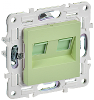 SKANDY Роз. комп. 2-ая RJ45 кат.5E SK-K03M мятн. IEK | код SK-K20-1-K06 | IEK