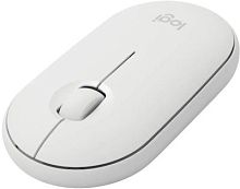 Мышь Logitech Pebble M350 белый оптическая (1000dpi) беспроводная BT/Radio USB (2but) | код 1892789 | Logitech