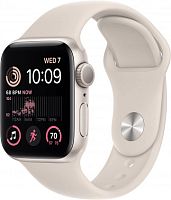 Смарт-часы Apple Watch SE 2022 A2722 40мм OLED корп.сияющая звезда рем.сияющая звезда разм.брасл.:M/L (MNT63LL/A) | код 1872234 | APPLE