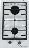 Газовая варочная поверхность Maunfeld EGHE.32.6CW/G белый | код 1512621 | MAUNFELD
