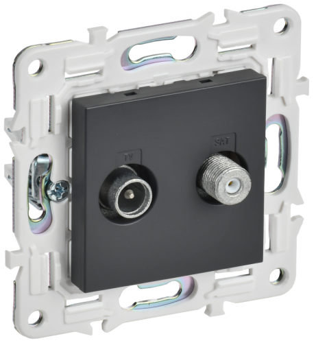 SKANDY Роз. двойная TV+SAT SK-A13T титан IEK | код SK-AF20-O-K48 | IEK