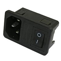 Разъём питания RUICHI AC-013, с выключателем | код 71687 | Ruichi