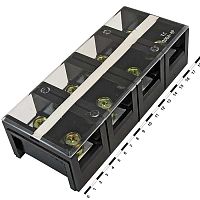 Клеммная колодка винтовая с крышкой RUICHI TC-2004, 8 контактов, 20 А, 600 В, 0,5…10 мм2, корпус пластик модифицированный | код 81049 | Ruichi