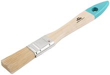 Кисть флейцевая, натур. cветлая щетина, деревянная ручка 3/4'' (19 мм) | код 00702М | MOS