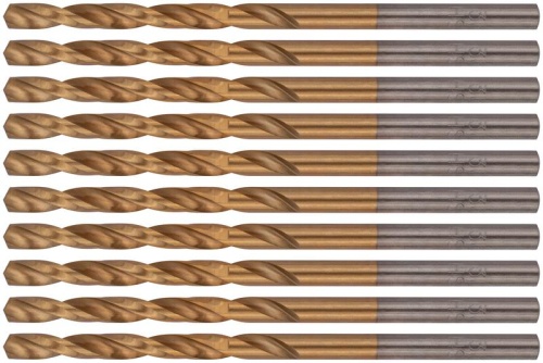 Сверло HSS по металлу титановое покрытие 3.2мм (уп.10шт) FIT 34132 фото 4 Сверло HSS по металлу титановое покрытие 3.2мм (уп.10шт) FIT 34132 фото 4