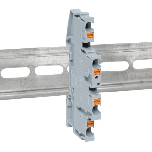 Клеммная колодка пружинная двухуровневая 4 Push-in серая | код PIT-4-double | EKF фото 3