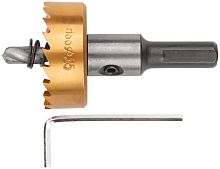 Коронка кольцевая по металлу, HSS сталь, титановое покрытие 35 мм | код 36870 | FIT