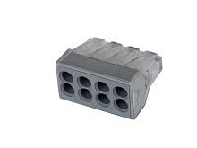 Строительно-монтажная клемма КБМ-774-308 (1.0-2.5мм2) с контактной пастой черной HLT | код 081-20-116 | HLT