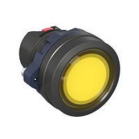 Головка кнопки плоская прозрачная с фиксацией, жёлтая | код M22P-FLLYP | DKC