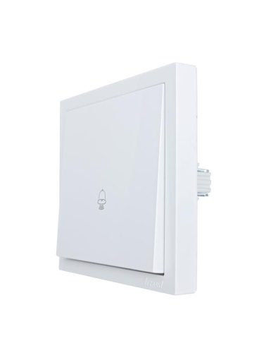 ZIMA Кнопка звонка белый безвинтовой зажим/клемма LEZARD | код 704-0288-103QC | LEZARD фото 2