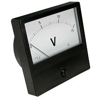 Вольтметр RUICHI М42300 15В (Аналог), щитовой | код 67568 | Ruichi