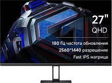 Монитор Xiaomi 27 2K Monitor G27Qi черный IPS LED 16:9 HDMI матовая 1000:1 300cd 178гр/178гр 2560x1440 180Hz FreeSync DP 2K 4.3кг | код 2055233 | XIAOMI