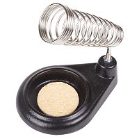 Подставка под паяльник REXANT, чугун, ниша круглая, губка | код 12-0302 | REXANT