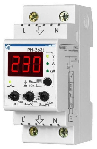 Реле напряжения PH-263 T | код 3425600263т | НовАтек-Электро