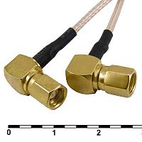 Разъём высокочастотный RUICHI SMC-KW2/SMC-KW2-RG178-30, длина 30 см | код 82623 | Ruichi