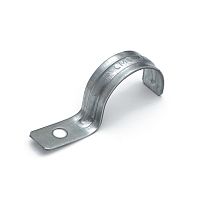 Скоба металлическая однолапковая усиленная противопожарная СМОУ d31-32 мм отв. d 6,5 мм (50шт/600шт уп/кор) Промрукав | код PR13.02428 | ПРОМРУКАВ