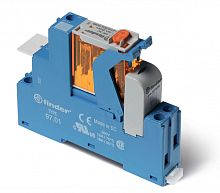 Интерфейсный модуль (сборка 46.61.8.110.0040 + 99.02.0.230.98 + 97.01SPA), электромеханическое реле, 1CO 16A, контакты AgNi, питание 110В AC, категория защиты IP20, винтовые клеммы, пластиковая клипса, LED + варистор, кнопка тест + мех.индикатор Код товар