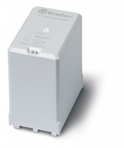 Силовое электромеханическое реле, монтаж на печатную плату, 3NO 50A, контакты AgSnO2 (зазор ? 5.2мм), катушка 12В DC, степень защиты RTII, опции: нет | код 672390124500 | FINDER