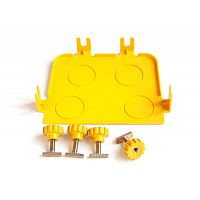 Торцевая заглушка оптического лотка 240 мм, желтая | код LAN-OT240-ND | LANMASTER