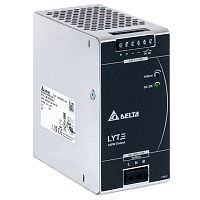 Блок питания импульсный Lyte, 240W, 10А, 85_264VAC (120_375VDC) / 24VDC, DIN35, реле DC OK, винтовые клеммы, стальной корпус | код DRL-24V240W1AS | Delta Electronics
