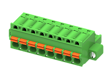 MC-RJ5.08H03P-K-0001 Штекерный разъем шаг 5.08, 3 конт, зелен, шт | код MC-RJ5.08H03P-K-0001 | SUPU